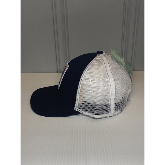 Magellan Marlin Fish USA American Flag Patch SnapBack Hat Cap Blue Fishing NWT - Picture 5 of 8